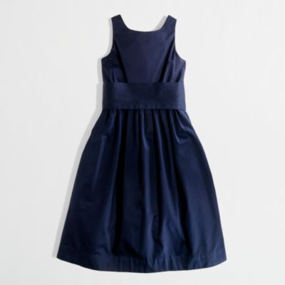 Factory girls' bow sash party dress