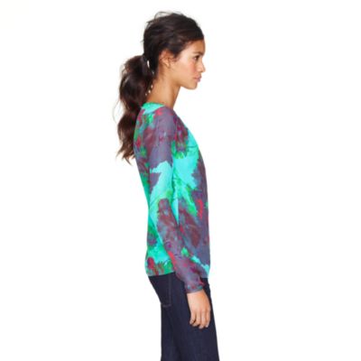 Chiffon top in hothouse floral