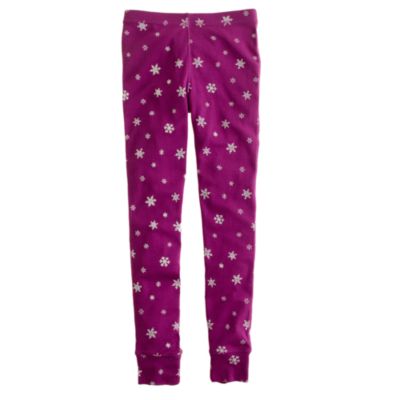 Girls' long-sleeve sleep set in snowflake