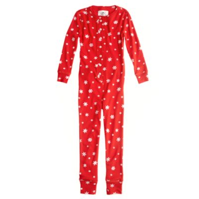Girls' union suit in snowflake