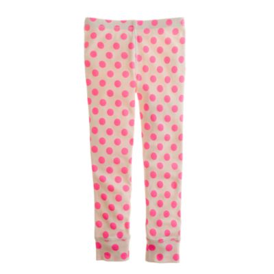 Girls' long-sleeve sleep set in polka dot