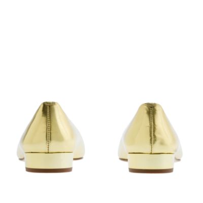 Girls' Janey mirror metallic flats