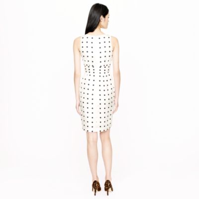 dotted cummerbund dress