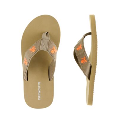 Boys' critter flip-flops