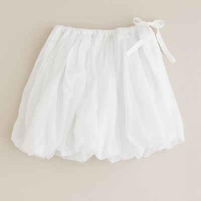 Girls' organdy flounce skirt