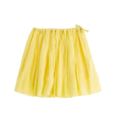 Girls' organdy flounce skirt