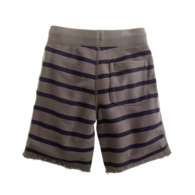Boys' anchor stripe cutoff short
