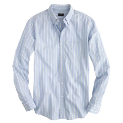 Slim Secret Wash shirt in yellow stripe