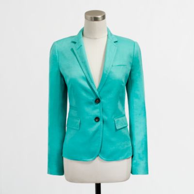 Factory tailored boy blazer in linen