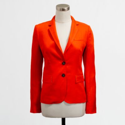 Factory tailored boy blazer in linen