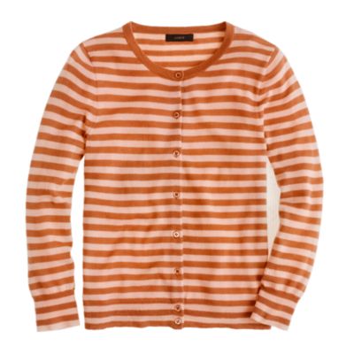 Collection featherweight cashmere cardigan in tonal stripe