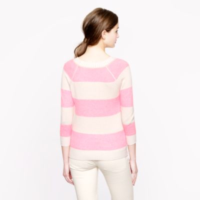 Collection cashmere plaited sweatshirt in stripe
