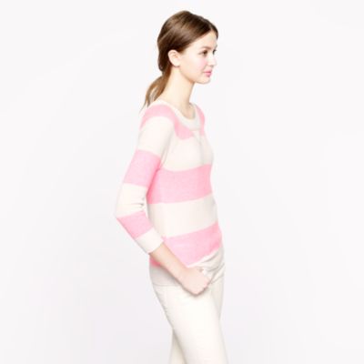 Collection cashmere plaited sweatshirt in stripe