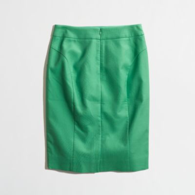 Factory pencil skirt in double-serge cotton