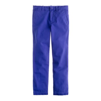 Boys' sun-faded chino in straight fit