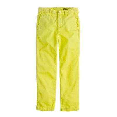 Boys' sun-faded chino in straight fit