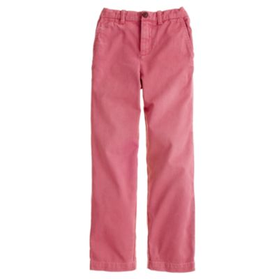 Boys' sun-faded chino in straight fit