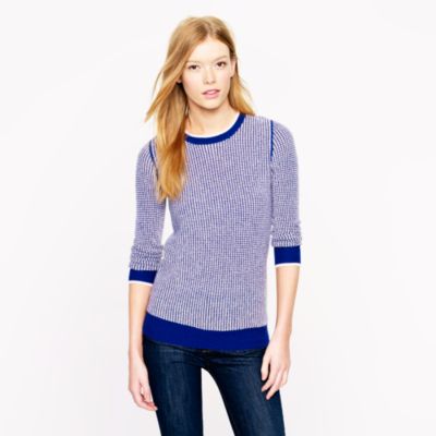 Collection cashmere waffle sweater