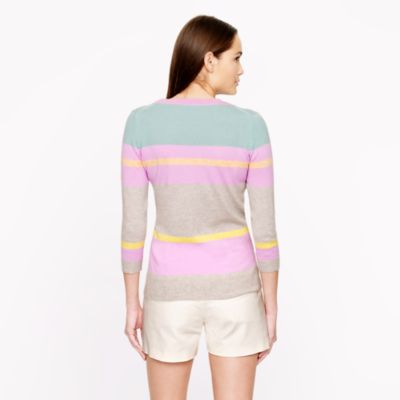 Collection cashmere broken-stripe sweater