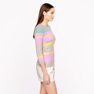 Collection cashmere broken-stripe sweater