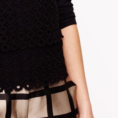 Circle lace top