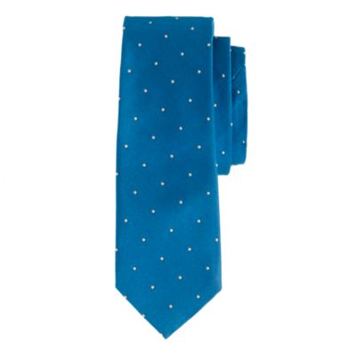 Silk tie in microdot