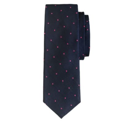 Silk tie in microdot