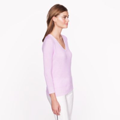 Collection cashmere plaited V-neck sweater