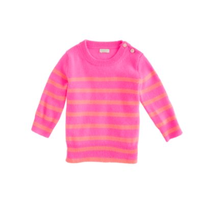 Collection cashmere baby sweater in sailor stripe