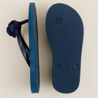 Girls' blossom flip-flops