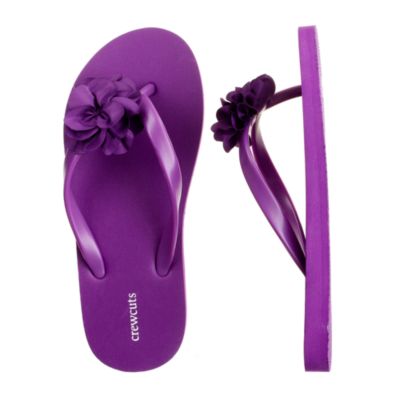Girls' blossom flip-flops
