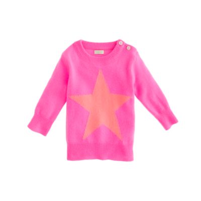 Collection cashmere baby sweater in star