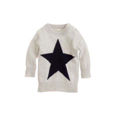 Collection cashmere baby sweater in star