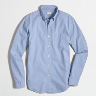Factory sunwashed oxford shirt