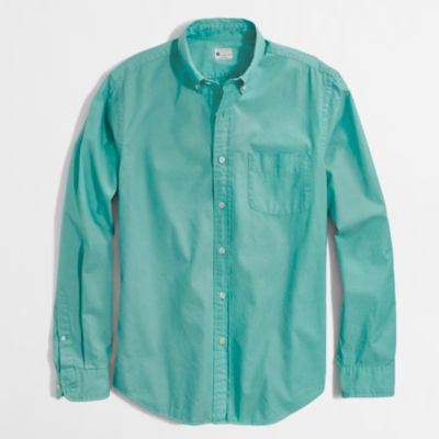 Factory sunwashed oxford shirt