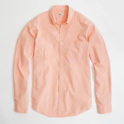 Factory sunwashed oxford shirt