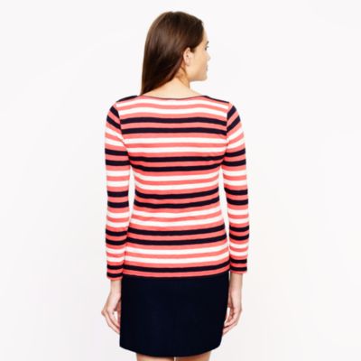 Painter boatneck button tee in multistripe
