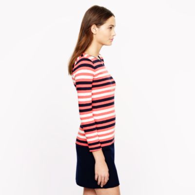 Painter boatneck button tee in multistripe