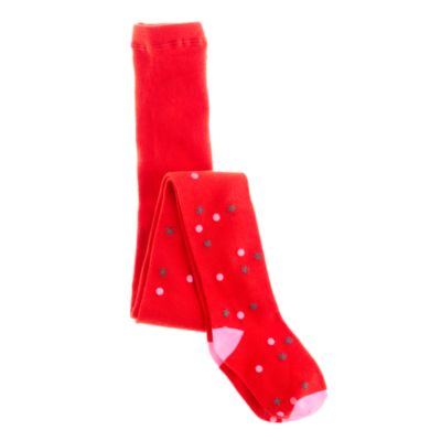 Girls' stars and dots tights