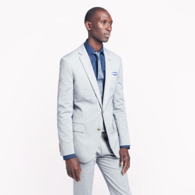 Ludlow suit jacket with double vent in Italian oxford cloth
