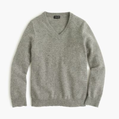 Kids' collection cashmere V-neck sweater