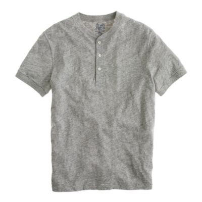 Field knit jasp&eacute; short-sleeve henley