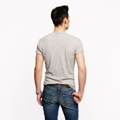 Field knit jasp&eacute; short-sleeve henley