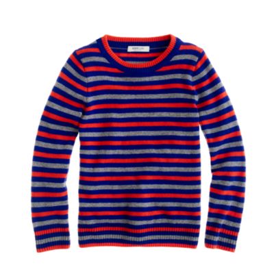 Boys' Collection cashmere stripe crewneck sweater