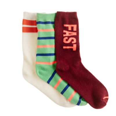 Boys' superfast socks three-pack