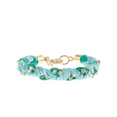Liberty crystal braid bracelet