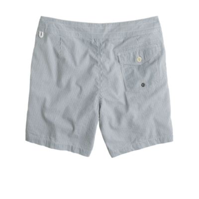 7" board shorts in seersucker