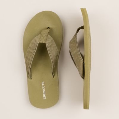 Boys' solid cotton flip-flops