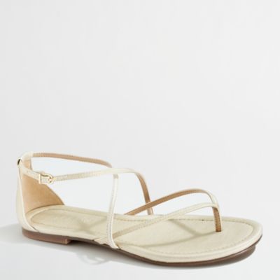 Factory strappy metallic sandals