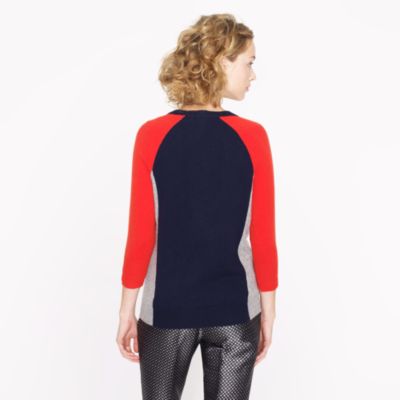 Collection cashmere colorblock sweater